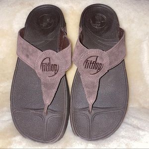 FITFLOP - brown suede sandal